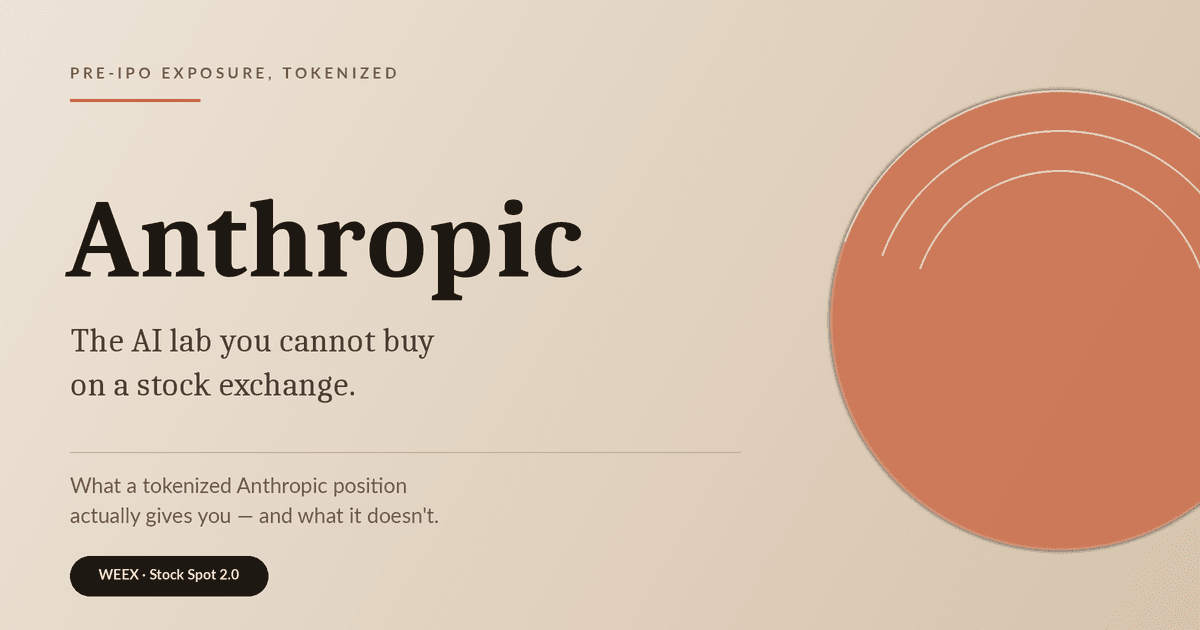 Anthropic Tokenized Stock: What ANTHROPIC Actually Gives You