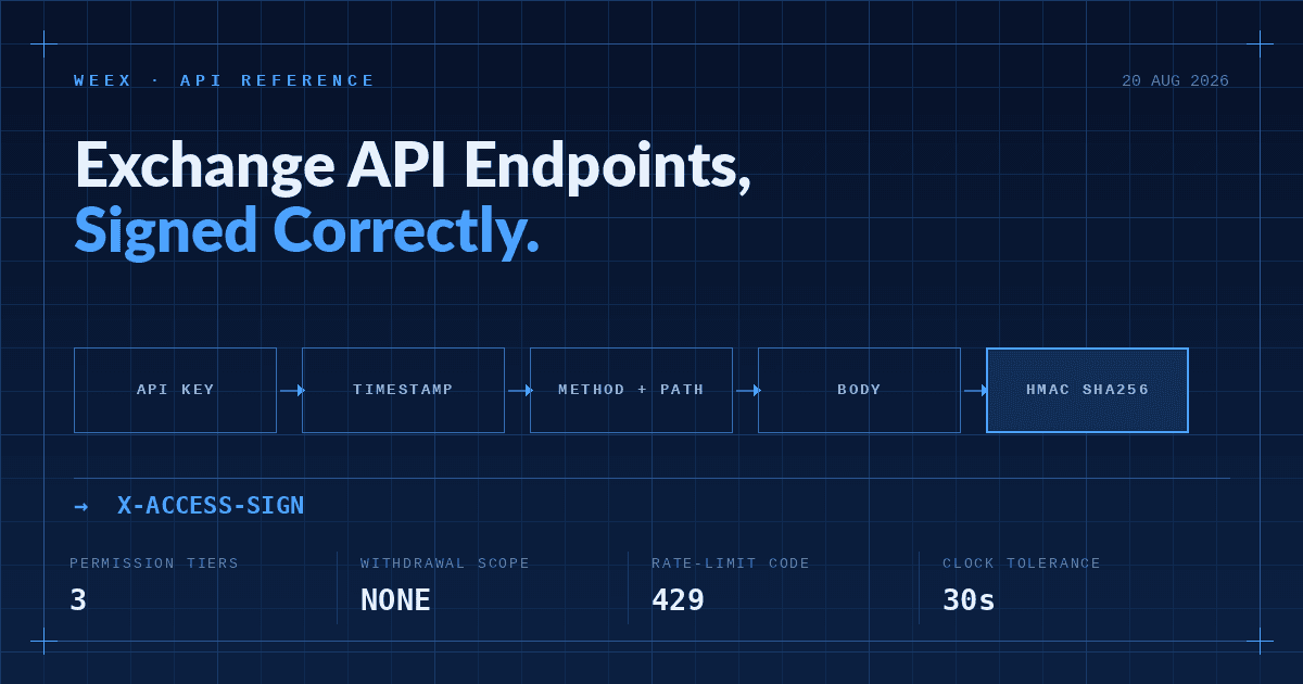Crypto Exchange API: Permissions, Signing and Rate Limits