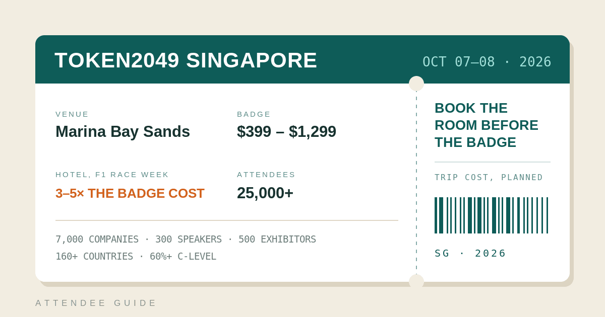 TOKEN2049 Singapore 2026: A Practical Guide for Attendees