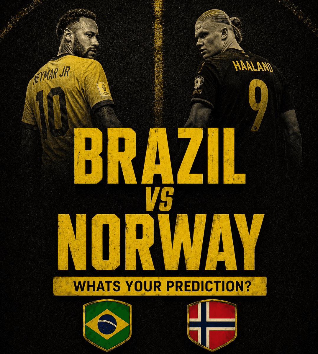 Prognoza Brazylia vs Norwegia i kursy krypto: Kto wygra w 1/8 finału?
