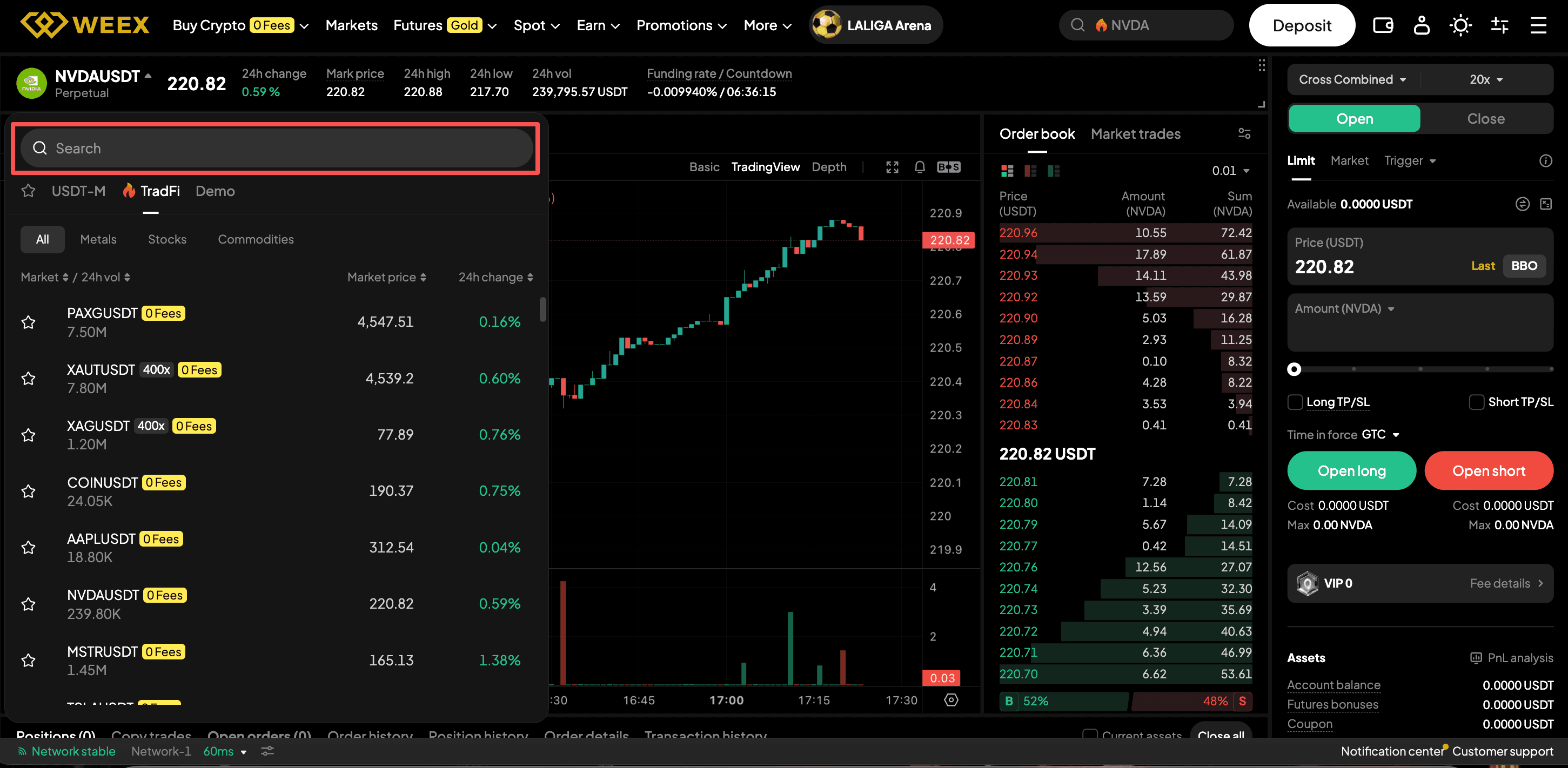 Buy Stock Futures on WEEX TradFi