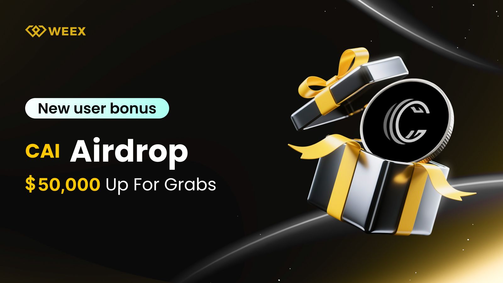 CAI Airdrop: Nagroda powitalna dla nowych użytkowników z pulą nagród wynoszącą 50 000 USDT