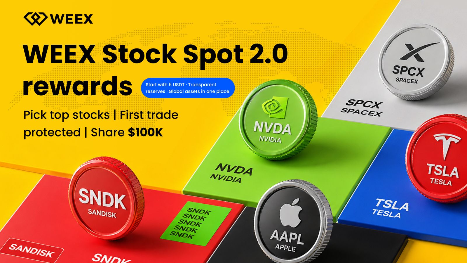 WEEX Stock Spot 2.0 Rewards Guide: Trade & Share $100K