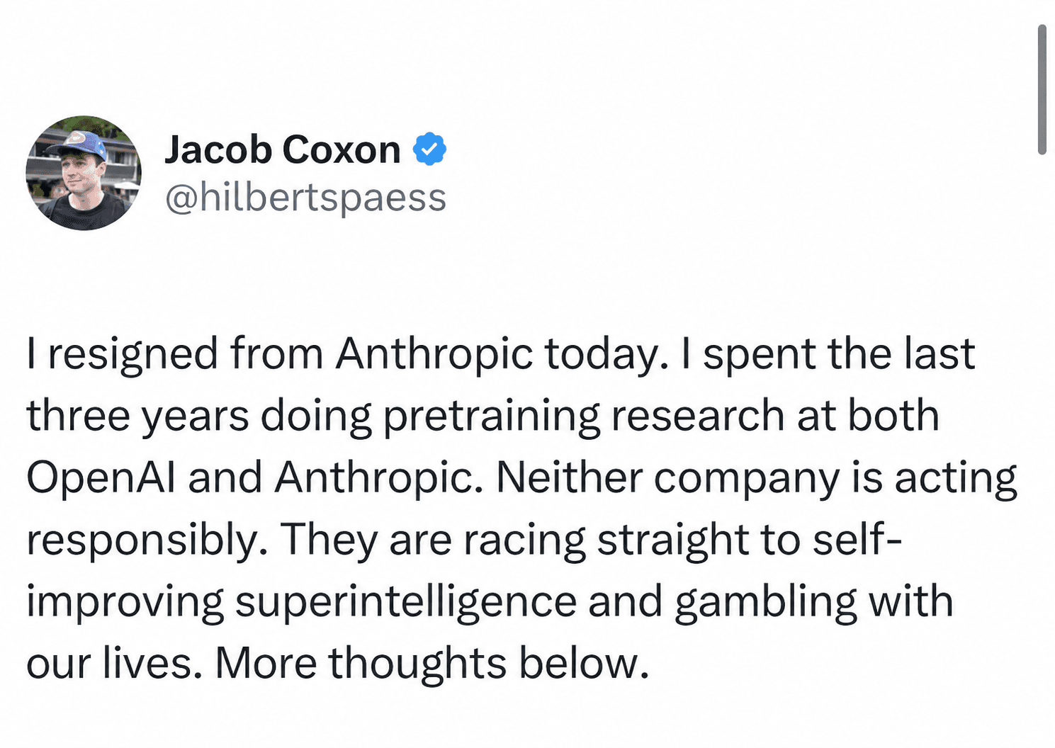 Who Is Jacob Coxon? His Anthropic Resignation Post Hit 90 Million Views