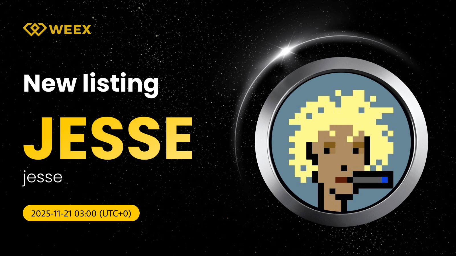 Trade JESSE USDT on WEEX: jesse Coin Listing Live