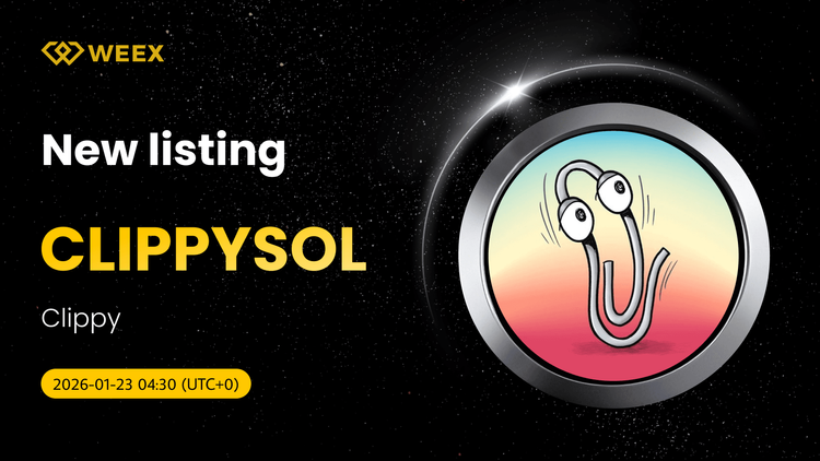 Para handlowa CLIPPYSOL USDT została wymieniona na WEEX Spot