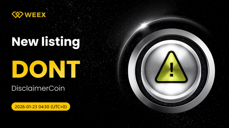 Handel spot DONT USDT: DisclaimerCoin (DONT) debiutuje na WEEX