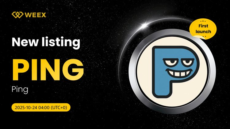 PING USDT już dostępny na WEEX: Notowania monety Ping (PING)