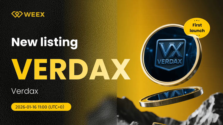 Para VERDAX USDT nowo notowana na giełdzie WEEX Spot