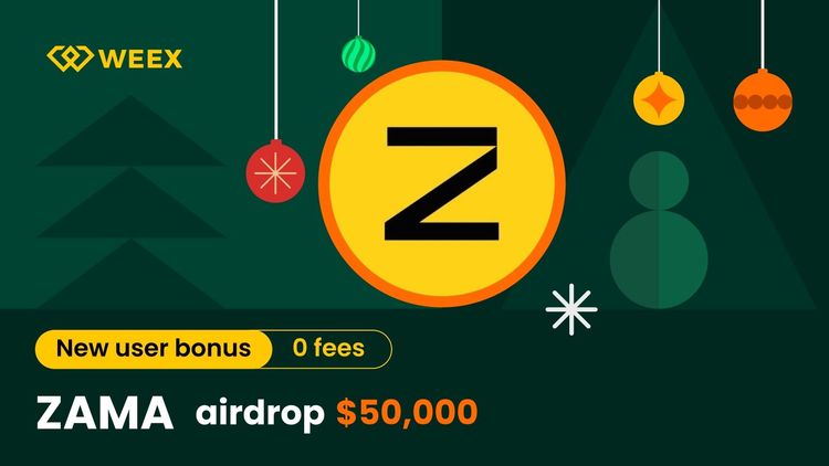 Wydarzenie airdrop ZAMA na giełdzie WEEX: Podziel się nagrodami w wysokości 50 000 USDT