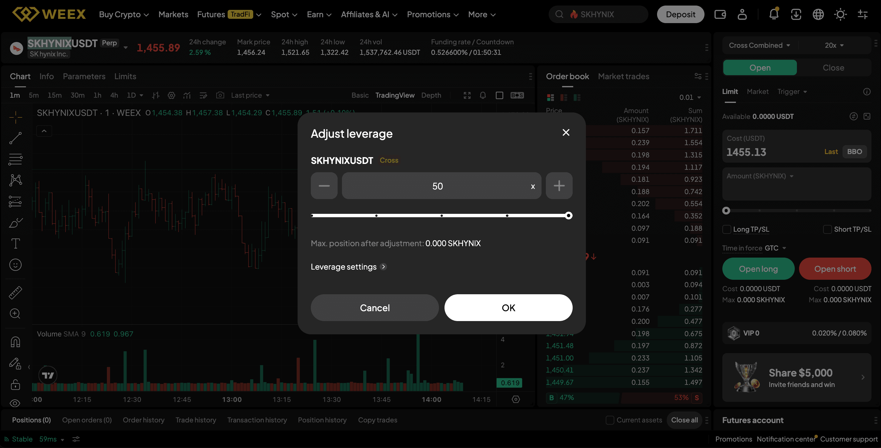 trade SK Hynix stock on WEEX